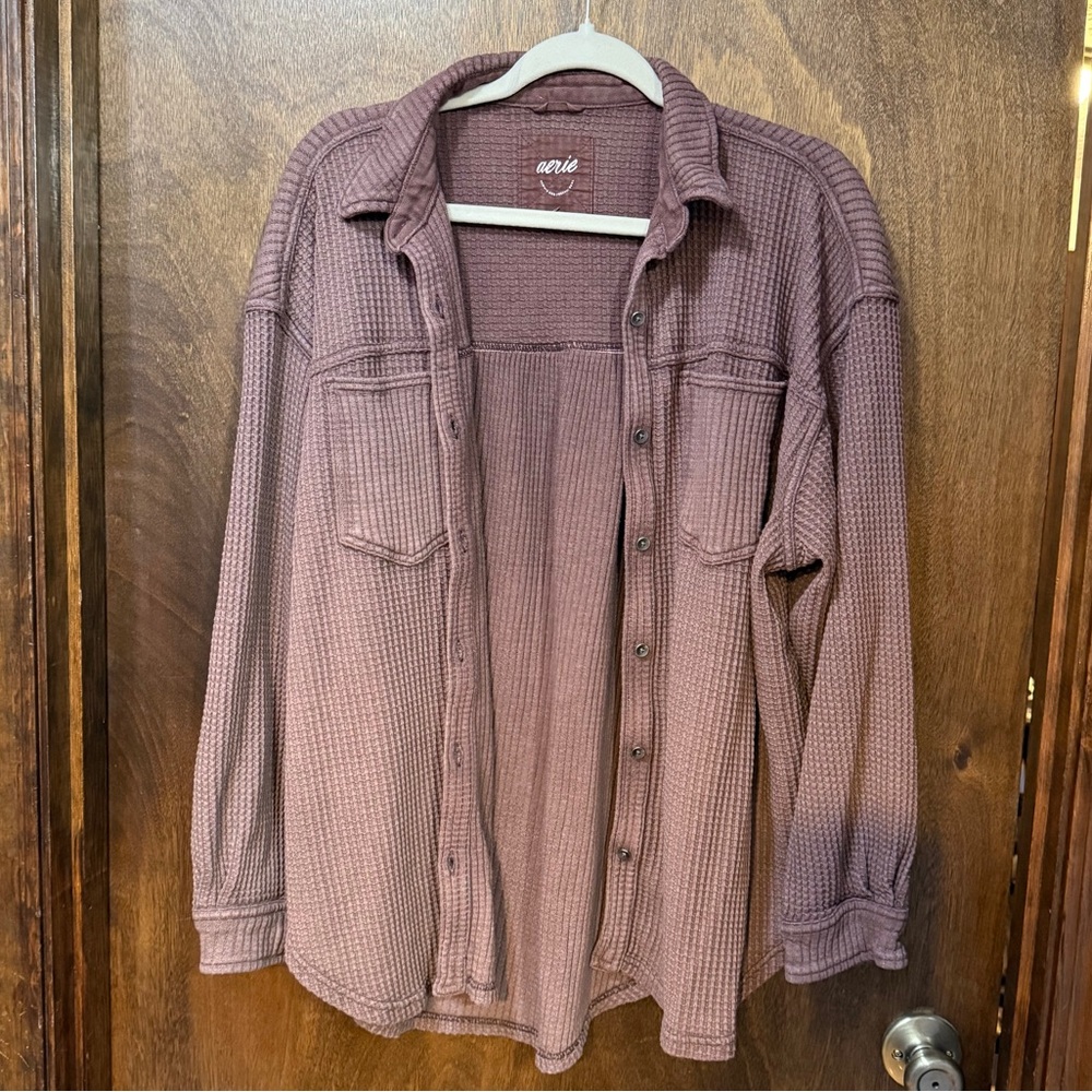 Aerie lumberjane waffle knit